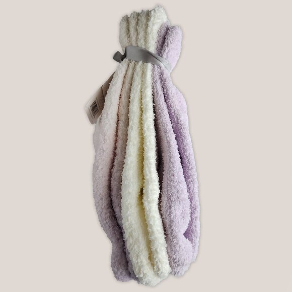 NWT Marilyn Manroe Plush Crews Soft Socks in Purple, Pink, Cream Fuzzy Pack of 3 - Picture 2 of 6